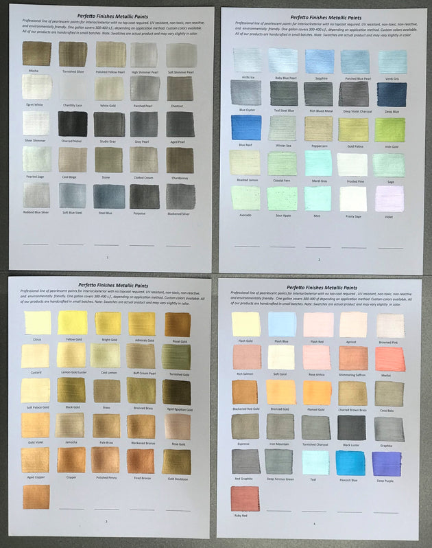 Metallic Paint Color Brochure - Main Image