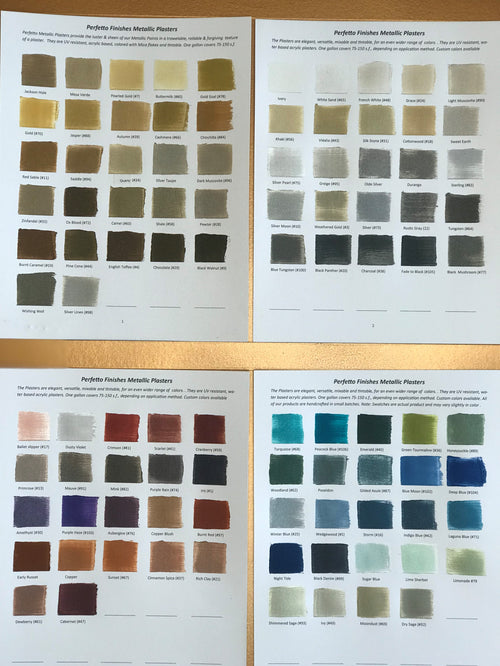 Metallic Plaster - Color Brochure